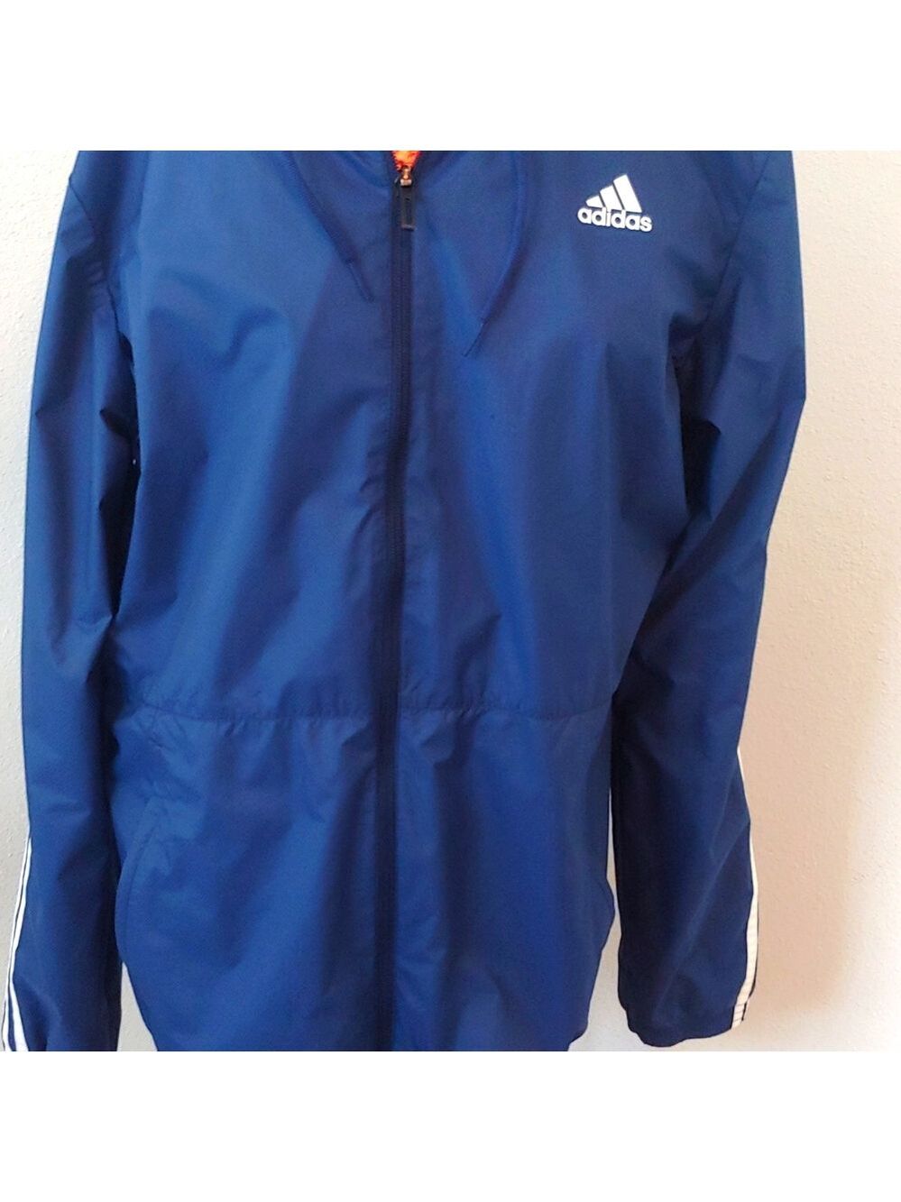 Adidas Men's Lightweight Windbreaker, Navy-Large - Picture 5 of 14